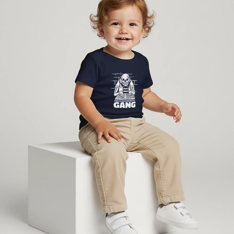 Développeur Coder Programmeur Squelette T-shirt Premium bébé bio