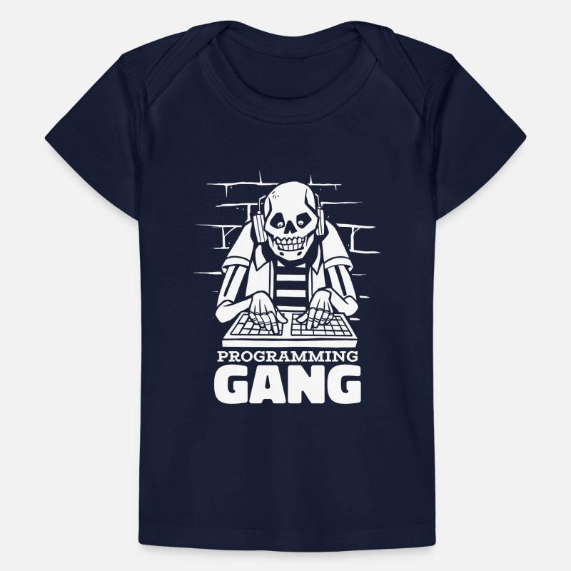 Développeur Coder Programmeur Squelette T-shirt Premium bébé bio