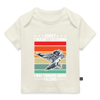 Falke Falkner Faucon crécerelle Fauconnerie Falkner - T-shirt Premium bébé bio - marine foncé - Devant