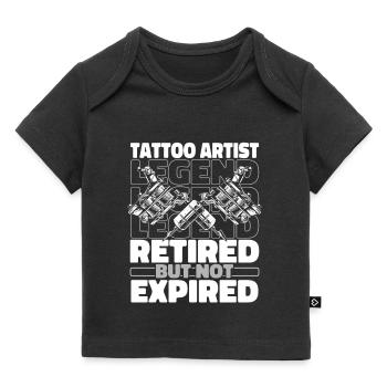 Tatouage Tatouage Retraité - T-shirt Premium bébé bio - noir - Devant
