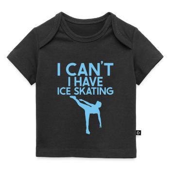 Eislaufen - Baby Premium Organic T-Shirt - Schwarz - Vorne