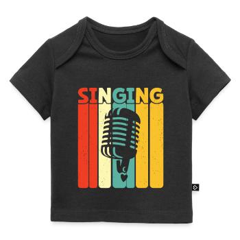 Singen - Baby Premium Organic T-Shirt - Schwarz - Vorne
