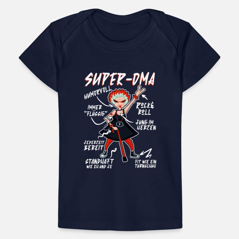 Anatomie eines Super Oma Großmutter Omi Baby Premium Organic T-Shirt