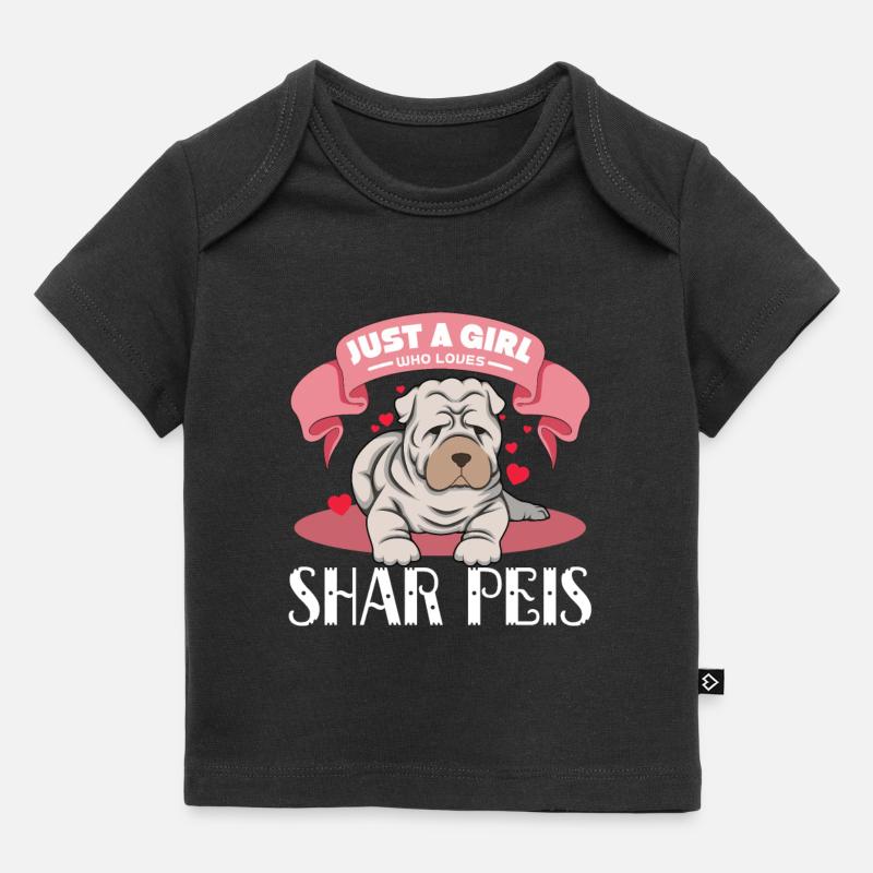 Shar Pei chinois - T-shirt Premium bébé bio - noir