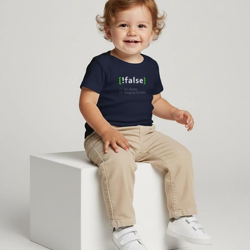! False - Programme informatique de programmeur de codage amusant T-shirt Premium bébé bio