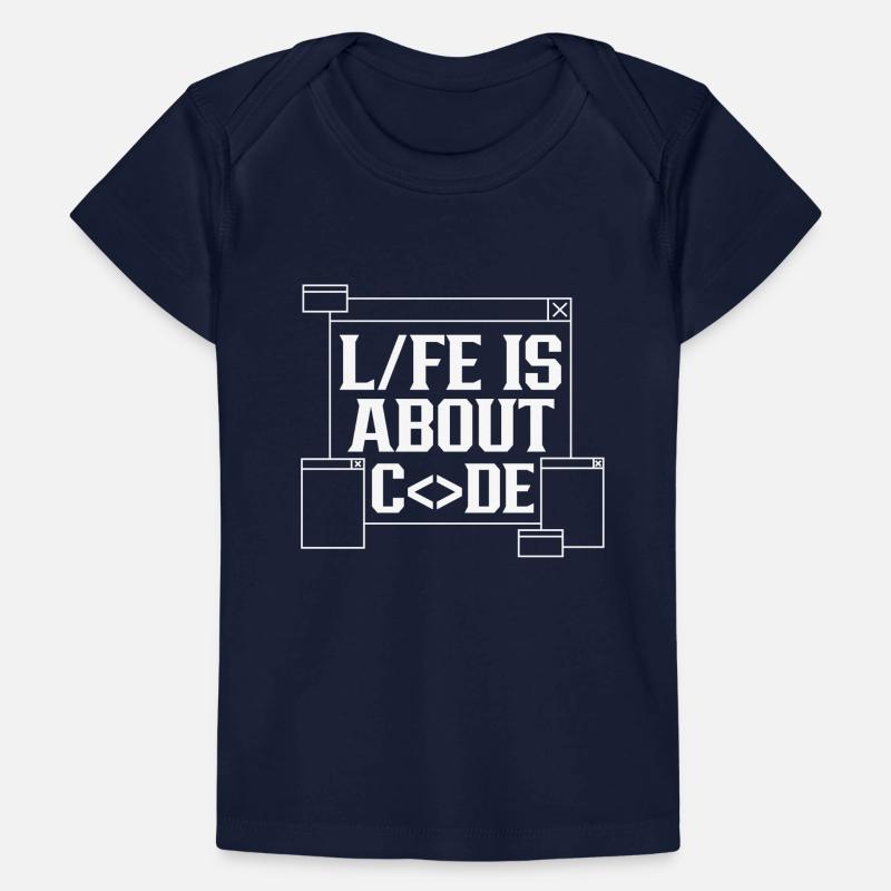 La vie est une question de codeur de code T-shirt Premium bébé bio