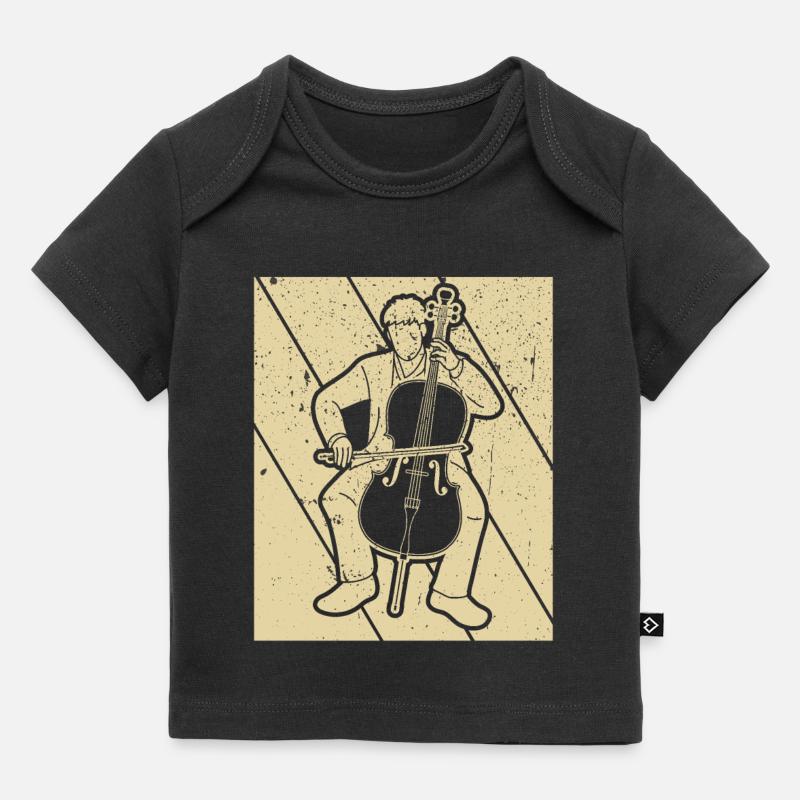 Violoncelliste violoncelliste - T-shirt Premium bébé bio - noir