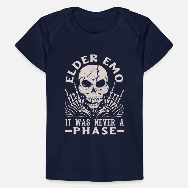 Elder Emo It Was Never A Phase Gothic Skeleton Baby Premium Organic T-Shirt