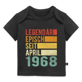Legendär seit April 1968 - Baby Premium Organic T-Shirt - Schwarz - Vorne