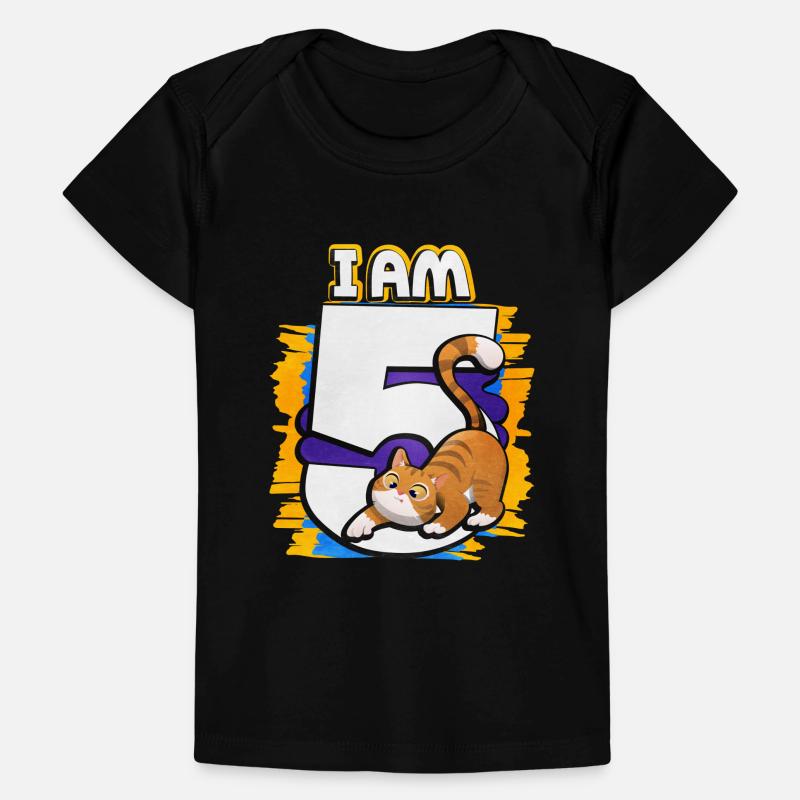Ich Bin 5 Katze Baby Premium Organic T-Shirt