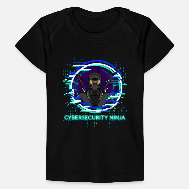 Programmeur de code ninja de cybersécurité Nerd T-shirt Premium bébé bio