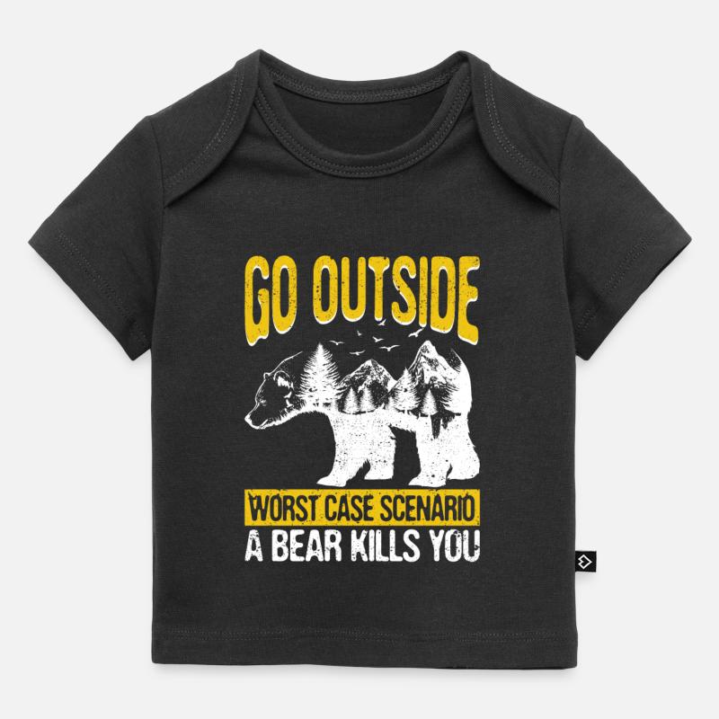 Sortir du pire scénario A Bear Park - T-shirt Premium bébé bio - noir
