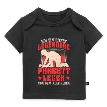 Legendärer Parkettleger Fußbodenleger - Baby Premium Organic T-Shirt - Schwarz - Vorne