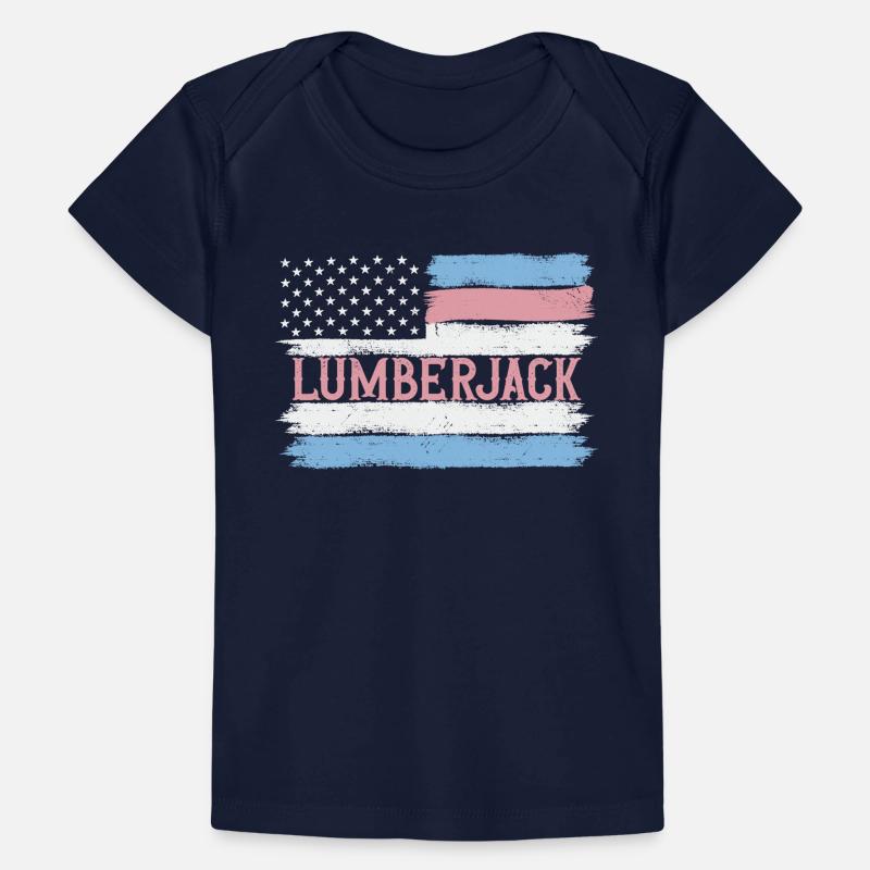 US Pride Lumberer Logger Gift Idea Baby Premium Organic T-Shirt