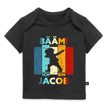 Jacob Geschenk Name Vorname Geburtstag - Baby Premium Organic T-Shirt - Schwarz - Vorne