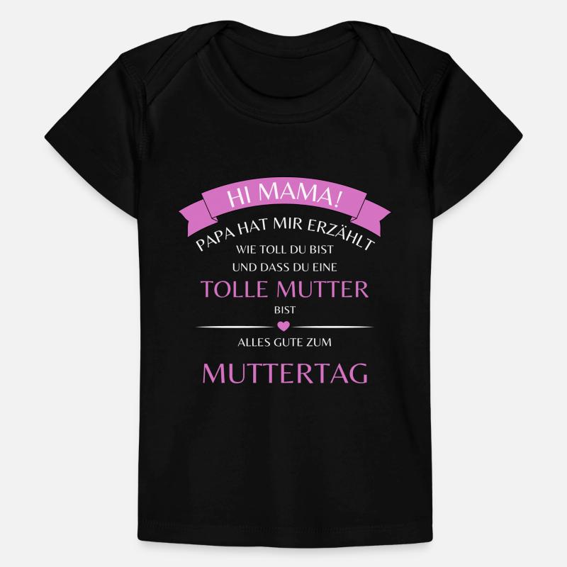 Papa's Kompliment für Mama, Muttertag Tochter Baby Premium Organic T-Shirt