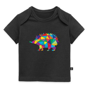 Hedgehog Polygon Low Poly Animal - Baby Premium Organic T-shirt - black - Front