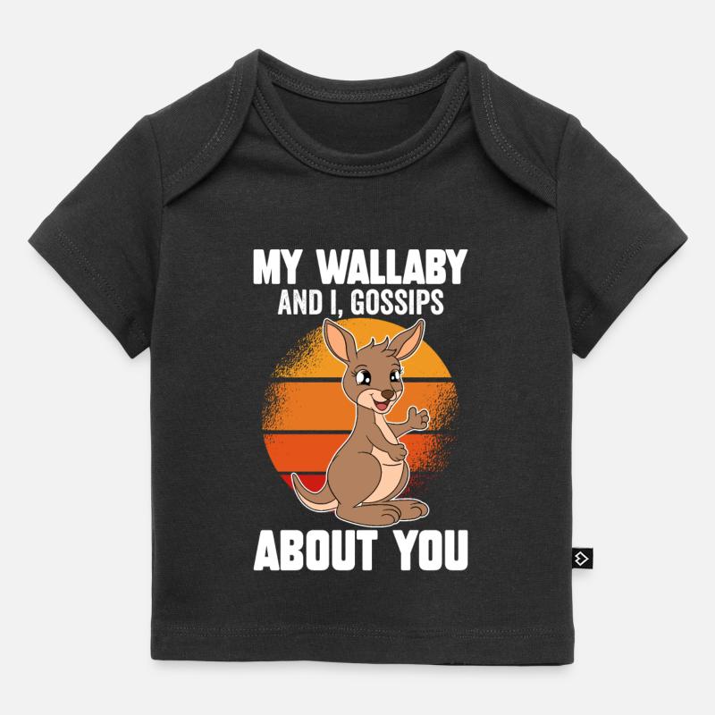 Wallaby bedre end terapi - Premium baby t-shirt økologisk - sort