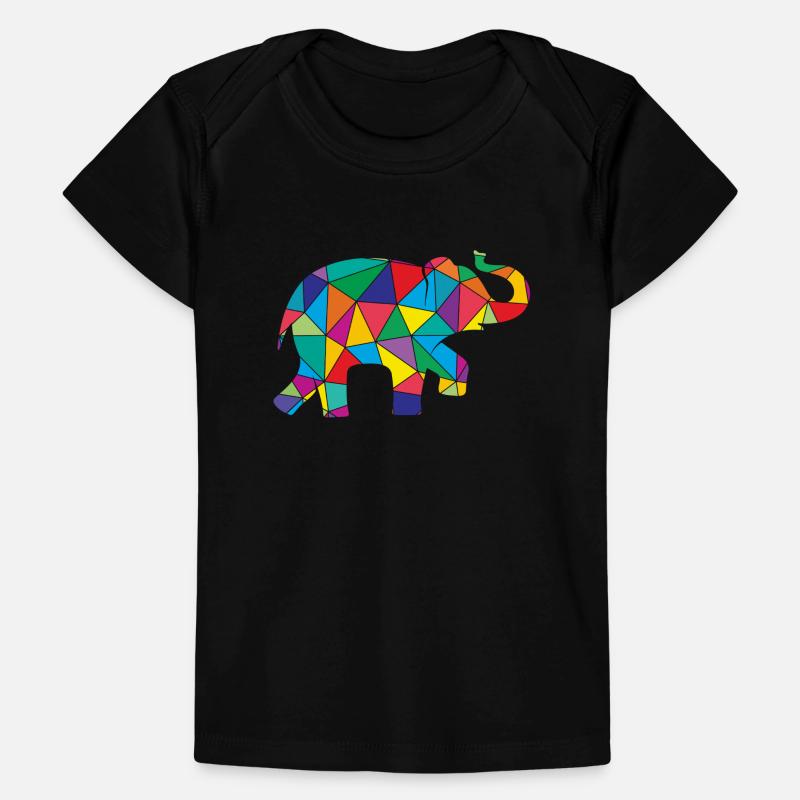 Low Poly Elephant Géométrie Éléphant T-shirt Premium bébé bio