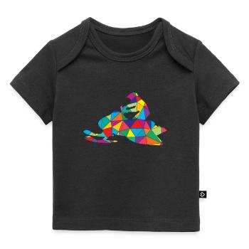 Motorschlitten Polygon Schneemobil - Baby Premium Organic T-Shirt - Schwarz - Vorne