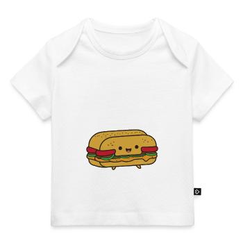 Lustige Sandwich-Liebhaber Essen Sandwiches - Baby Premium Organic T-Shirt - Dunkelnavy - Vorne