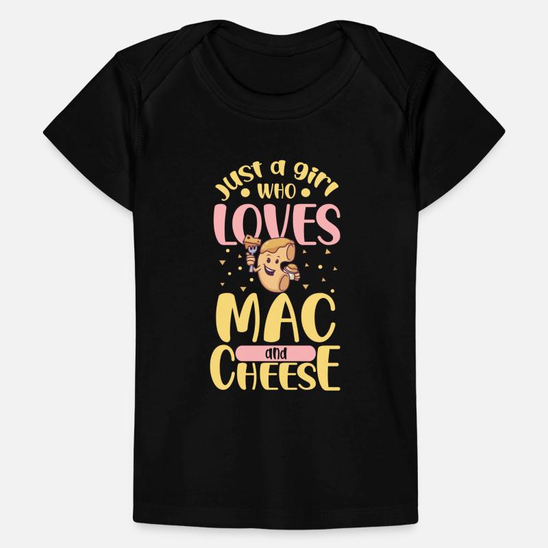 MAC AND CHEESE GIFT: powered by mac & cheese Baby Premium Organic T-Shirt