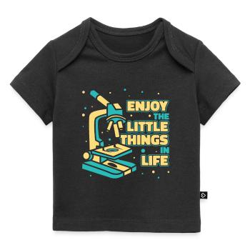 Biologie Biologiste Microscope - T-shirt Premium bébé bio - noir - Devant