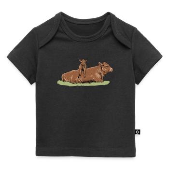 Limousin beef I France cattle breeding for - Baby Premium Organic T-shirt - black - Front