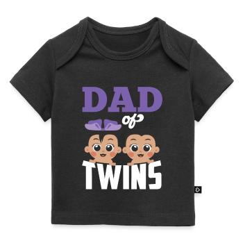 Vater Von Zwillingen Zwilling Humor Zwillinge - Baby Premium Organic T-Shirt - Schwarz - Vorne