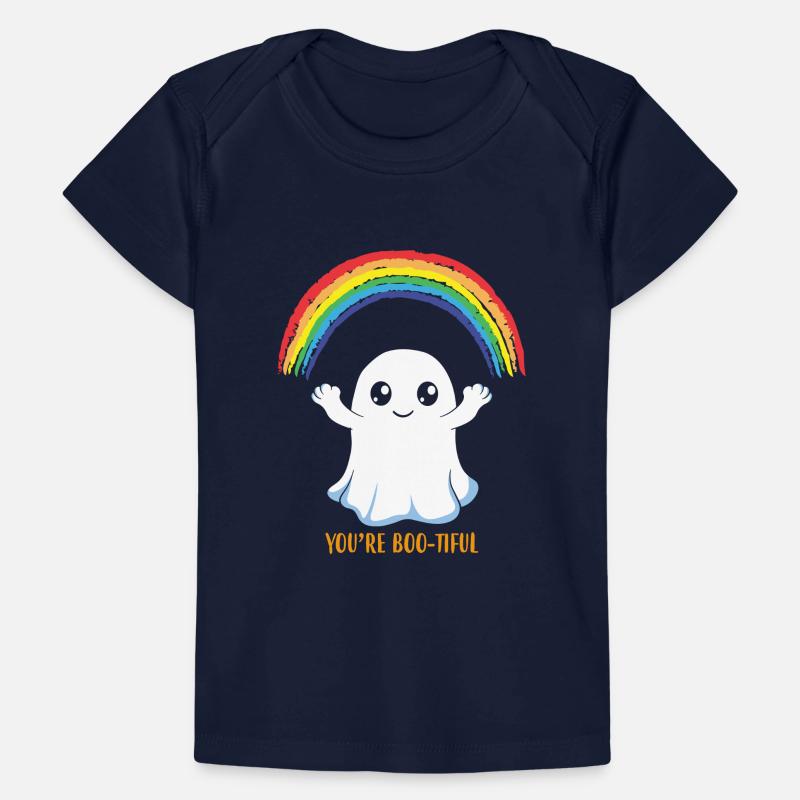 You're Bootiful Ghost Rainbow Ghost Baby Premium Organic T-shirt