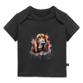 Bloodhound - Baby Premium Organic T-Shirt - Schwarz - Vorne