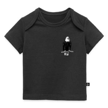 Eagle Bird Graphic Animal Motif - Baby Premium Organic T-shirt - black - Front