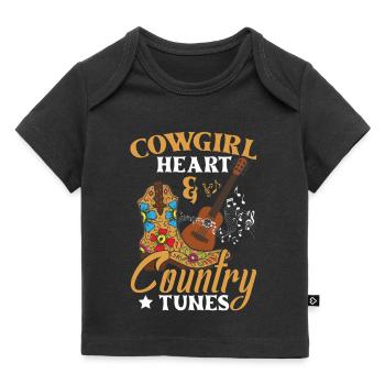 Chansons country - T-shirt Premium bébé bio - noir - Devant