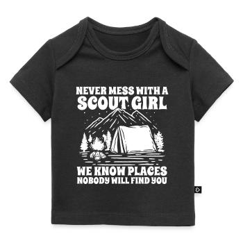 Pfadfinder - Baby Premium Organic T-Shirt - Schwarz - Vorne