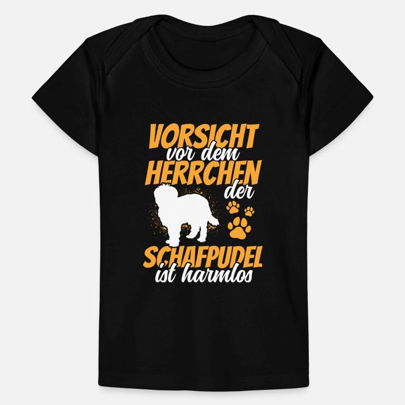 Méfiez-vous du caniche de berger T-shirt Premium bébé bio