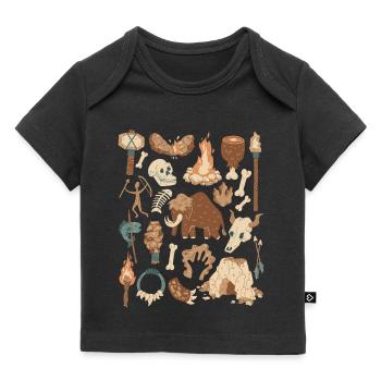 Âge de la pierre - T-shirt Premium bébé bio - noir - Devant