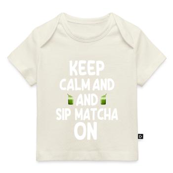 Le matcha - T-shirt Premium bébé bio - marine foncé - Devant