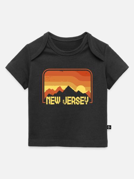 New Jersey - T-shirt Premium baby ekologisk - svart