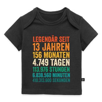 13 Jahre Dreizehnter Geburtstag - Baby Premium Organic T-Shirt - Schwarz - Vorne
