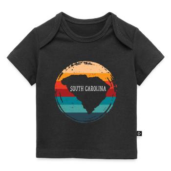 South Carolina - Baby Premium Organic T-Shirt - Schwarz - Vorne