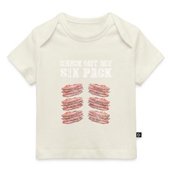 Découvrez mon Sixpack Bacon Lover Crispy - T-shirt Premium bébé bio - marine foncé - Devant