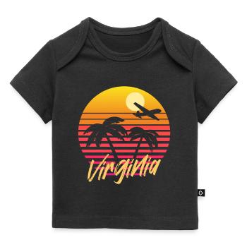 Virginie - T-shirt Premium bébé bio - noir - Devant