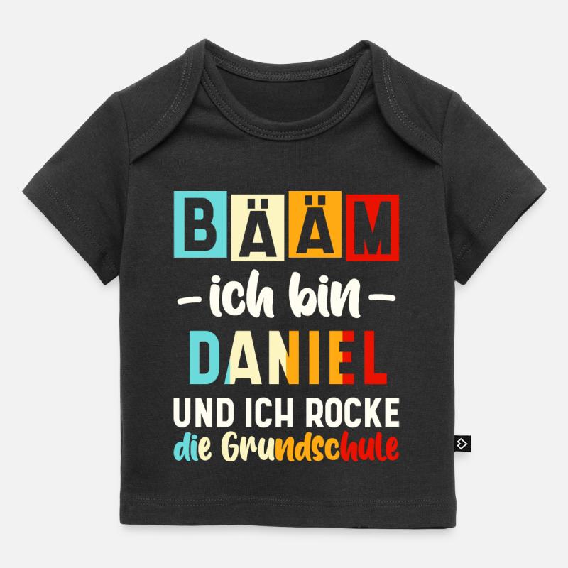 Name Daniel Spruch - Baby Premium Organic T-Shirt - Schwarz