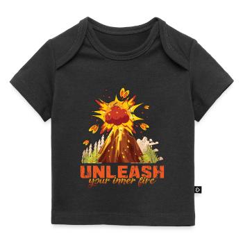 Entfessle dein inneres Feuer - Volcano - Baby Premium Organic T-Shirt - Schwarz - Vorne