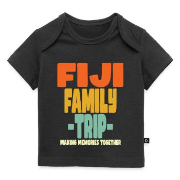 Fiji Family Trip Urlaub - Baby Premium Organic T-Shirt - Schwarz - Vorne