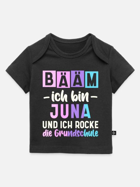 Name Juna Geschenk Grundschule - Baby Premium Organic T-Shirt - Schwarz