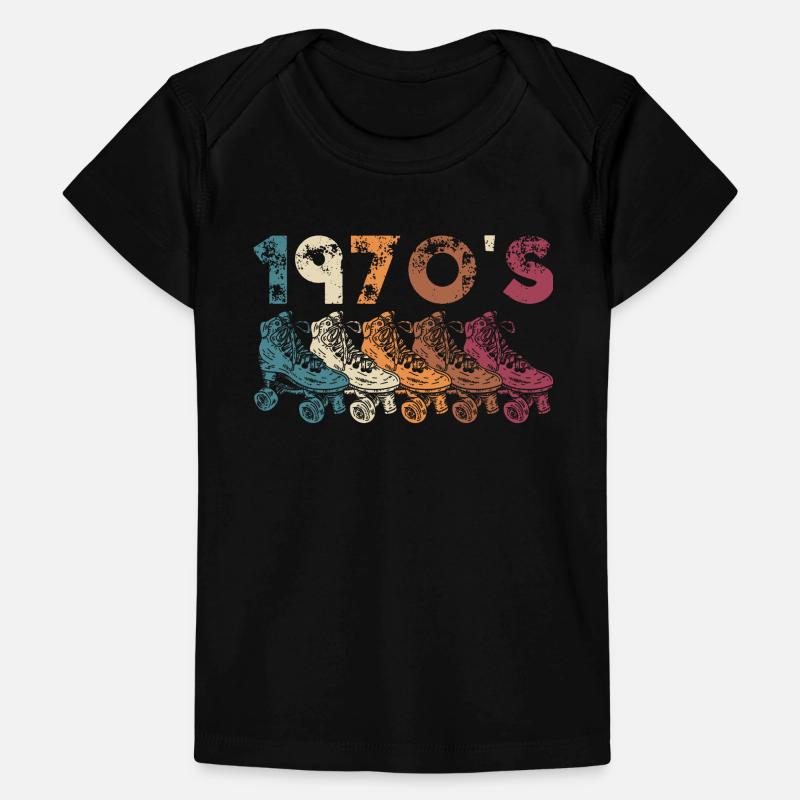 70s Rollerskate Rollerskating Baby Premium Organic T-Shirt