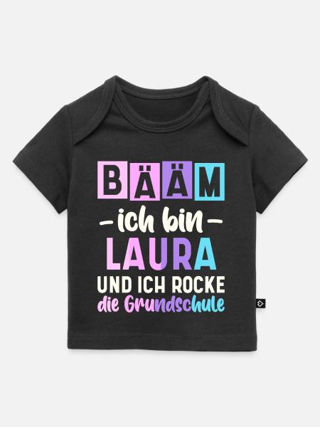 Name Laura Geschenk Grundschule - Baby Premium Organic T-Shirt - Schwarz