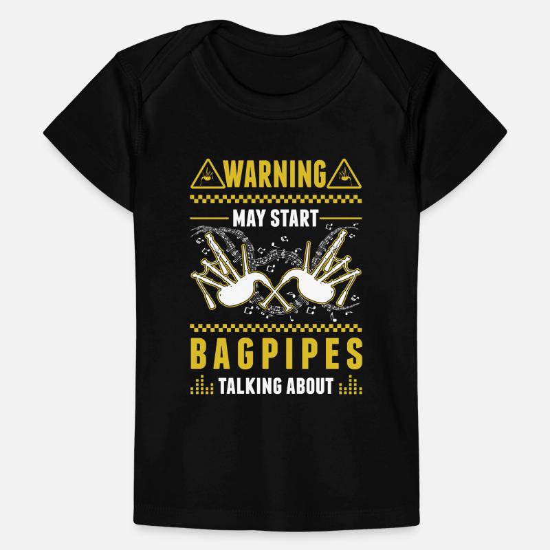Avertissement cornemuse cornemuse T-shirt Premium bébé bio