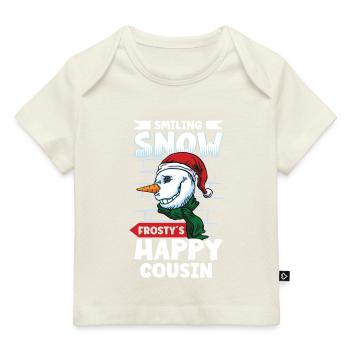 Funny Snowman Season Winter Christmas Snowman Joy - Baby Premium Organic T-Shirt - Dunkelnavy - Vorne